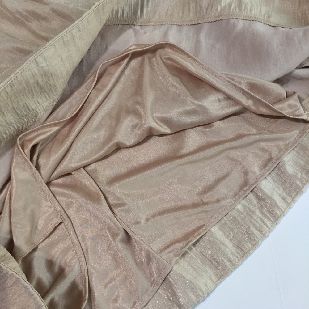 CHAMPAGNE SATIN WEDGE